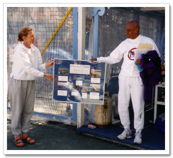 Subarata with Sri Chinmoy